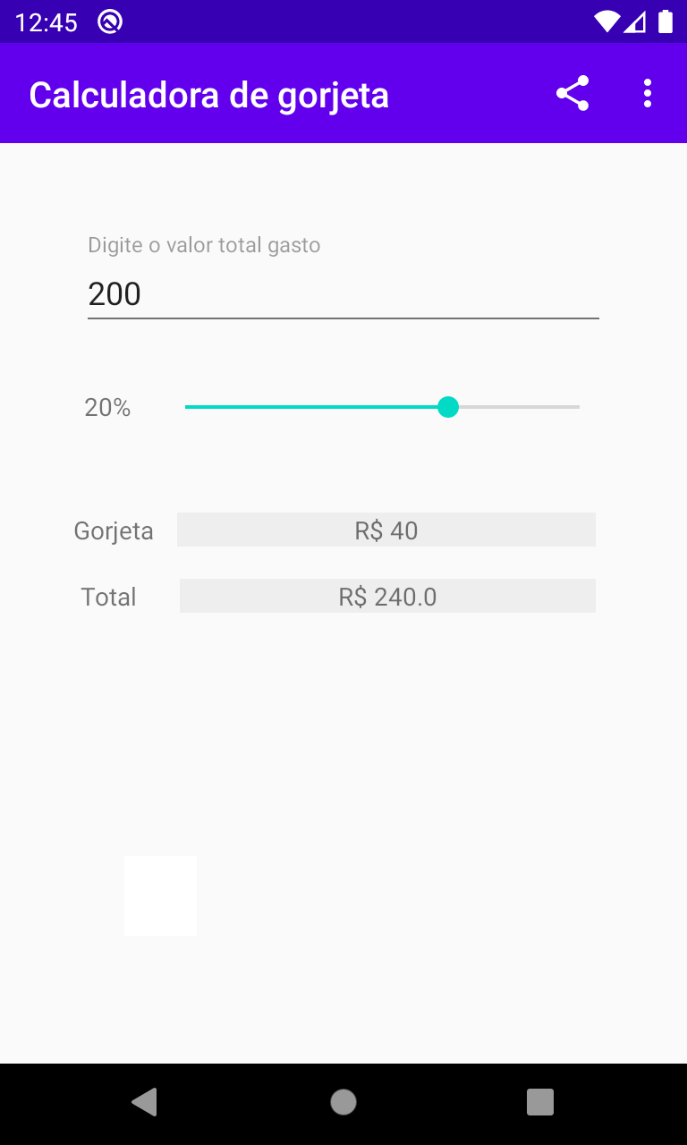 Divisão de conta